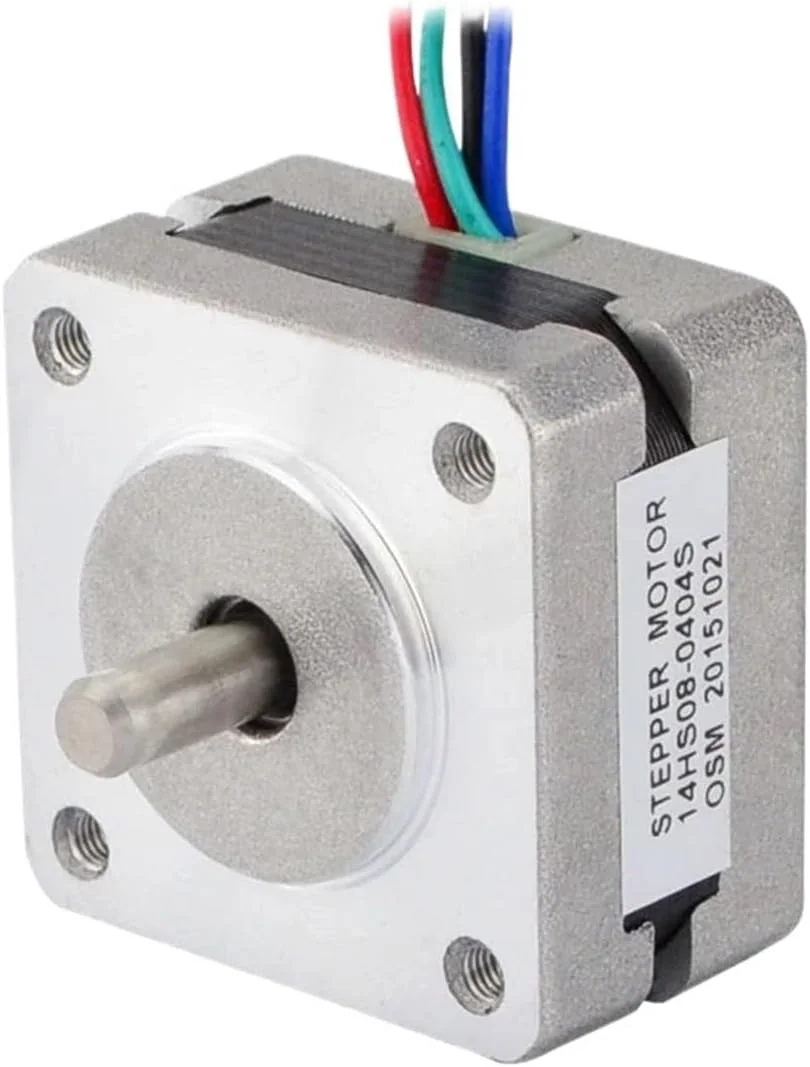 موتور پله‌ای Nema 14 دو قطبی 1.8 درجه 5Ncm (7.08oz.in) 0.4A 10V 35x35x20mm 4 سیم برای CNC DIY پرینتر سه بعدی