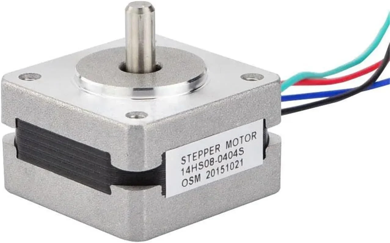 موتور پله‌ای Nema 14 دو قطبی 1.8 درجه 5Ncm (7.08oz.in) 0.4A 10V 35x35x20mm 4 سیم برای CNC DIY پرینتر سه بعدی