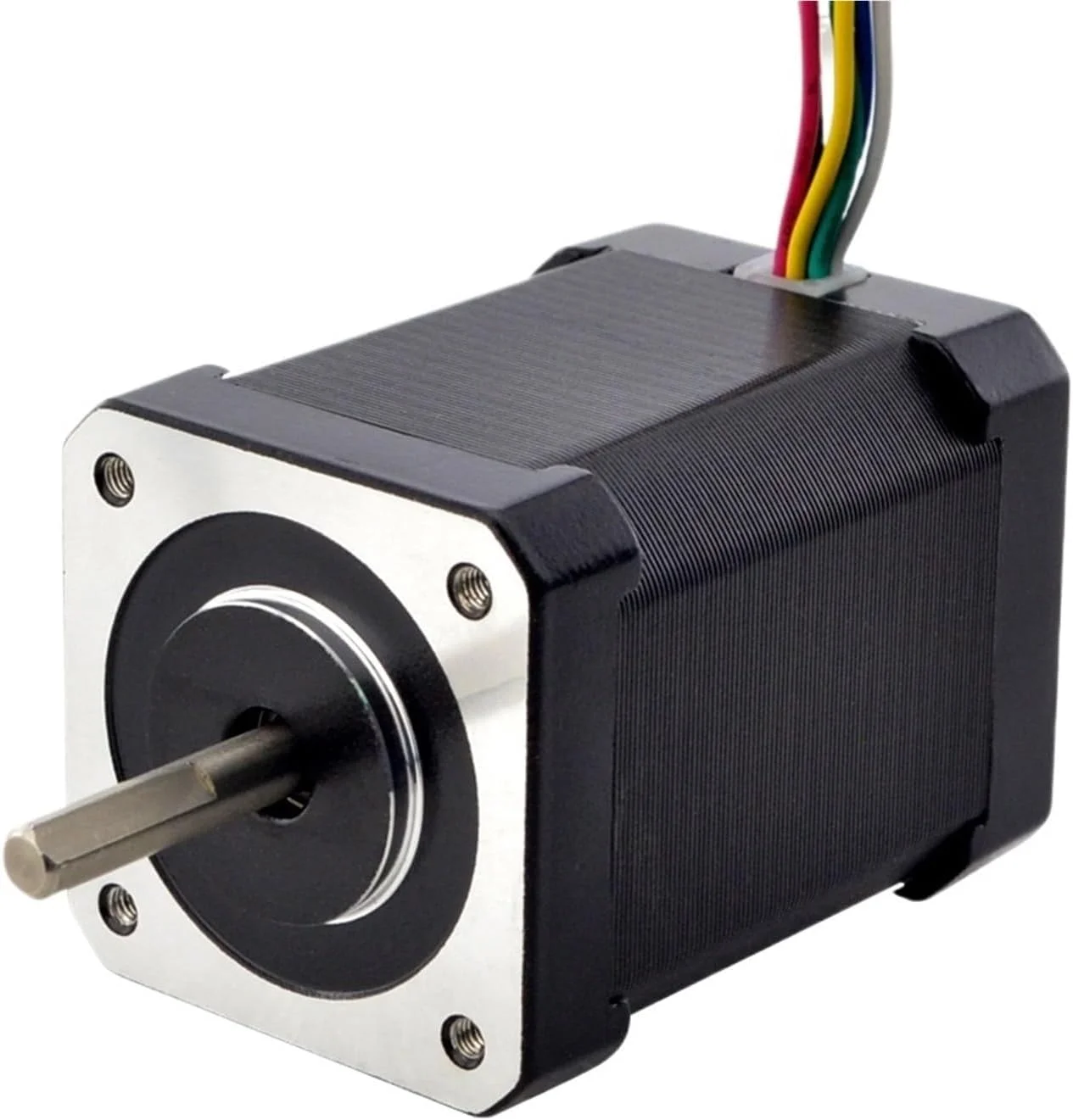 موتور پله‌ای Nema 17 تک قطبی 1.8 درجه 65Ncm (92oz.in) 1.2 آمپر 42x42x60 میلی‌متر 6 سیم برای CNC DIY پرینتر سه بعدی