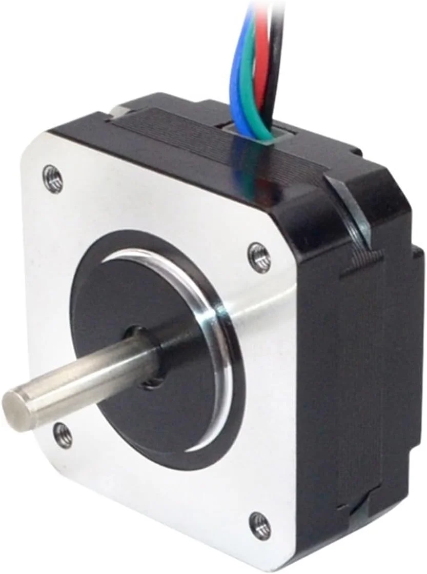 موتور پله ای Nema 17 مدل 17HS08-1004S، اندازه 20.5 میلی متر، 1 آمپر، 16Ncm، موتور 42 Nema17، 4 سیم برای پرینتر سه بعدی DIY و CNC XYZ