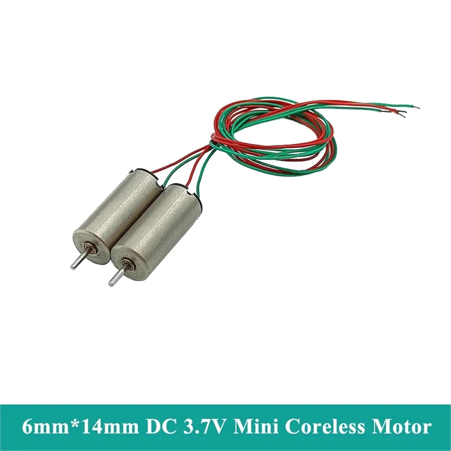 موتور مینی بدون هسته 0614، 6mm*14mm، DC 3.7V، 53000 دور در دقیقه، موتور فنجانی توخالی سرعت بالا، 2 عدد