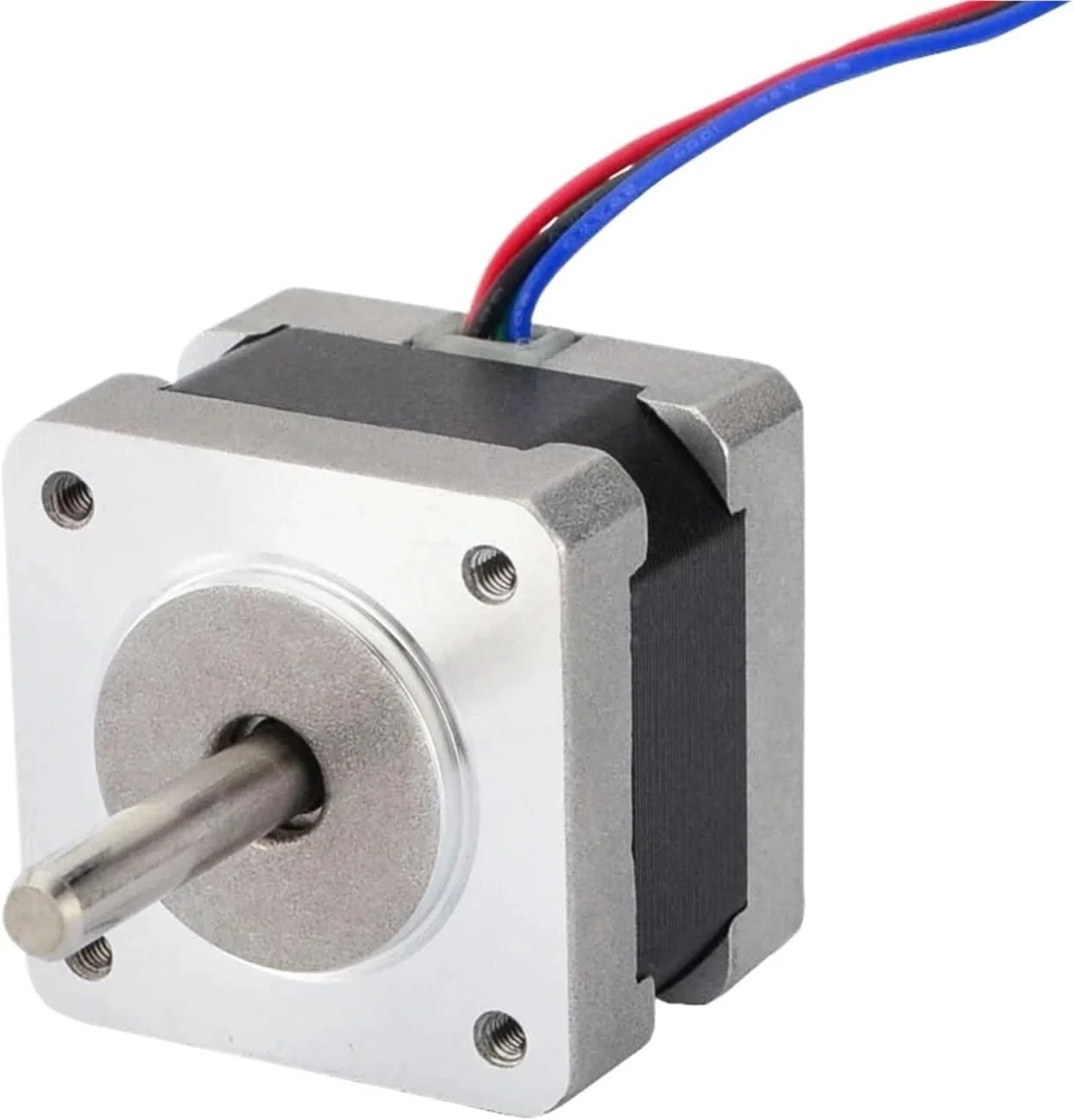 موتور پله‌ای Nema 14 دو قطبی 11Ncm/15.6oz.in 0.9 درجه (400 پله/دور) 0.4 آمپر 35x28mm Nema14 استپر 4 سیمه DIY CNC پرینتر سه بعدی