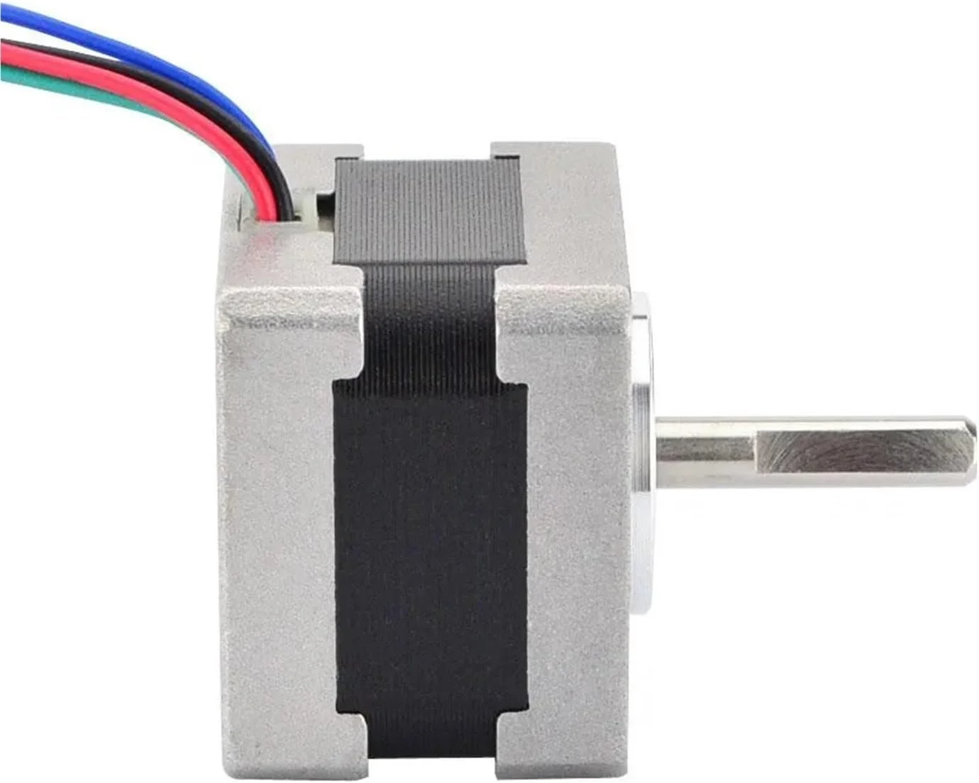 موتور پله‌ای Nema 14 دو قطبی 11Ncm/15.6oz.in 0.9 درجه (400 پله/دور) 0.4 آمپر 35x28mm Nema14 استپر 4 سیمه DIY CNC پرینتر سه بعدی