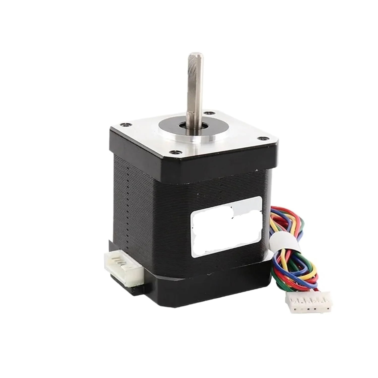 یک عدد موتور پله ای 42BYGH مدل 17HS8401S-0.9 با زاویه 0.9 درجه، 4 سیم، 1.7 آمپر، مناسب برای دستگاه های مختلف