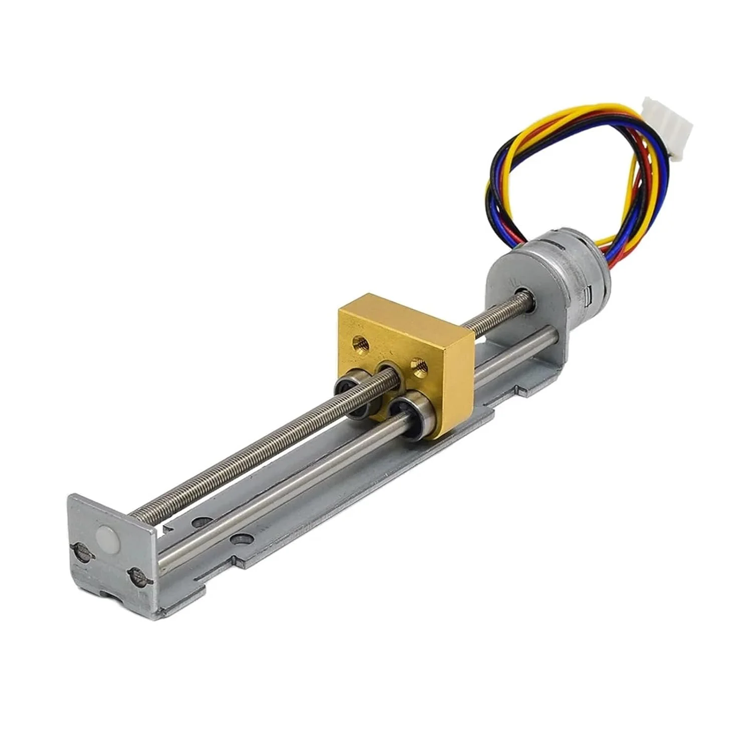 موتور پله ای خطی مینیاتوری 90 میلی متری مناسب برای پرینتر سه بعدی DIY xyz، موتور دقیق 2 فاز 4 سیمه DC 5V-12V 6V 9V 15mm موتور پله ای خطی مینیاتوری 90 میلی متری مناسب برای پرینتر سه بعدی DIY xyz، موتور دقیق 2 فاز 4 سیمه DC 5V-12V 6V 9V 15mm