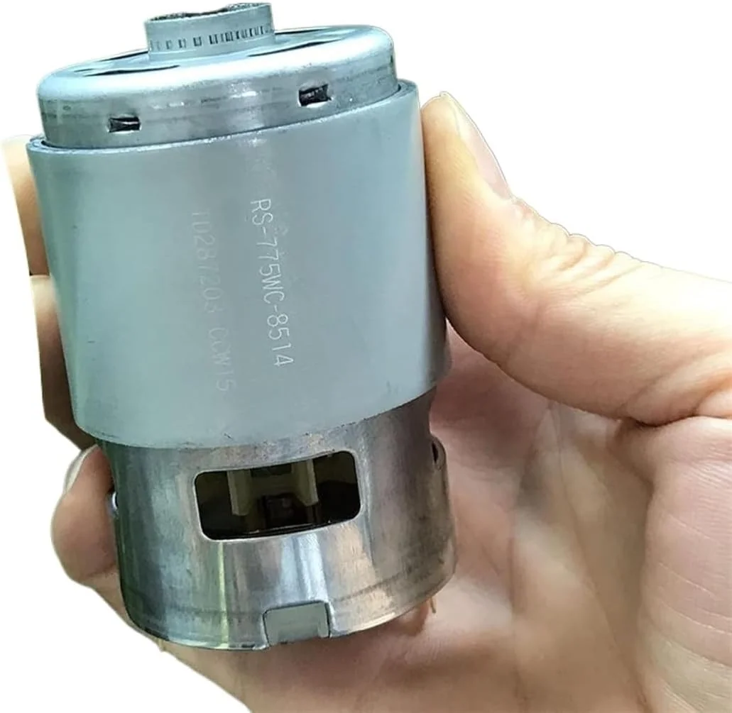 موتور گیربکس، موتور DC 775/755 موتور دریل برقی، DC 12V 14.4V 18V 24V، موتور DC RS-775WC RS-755VC، گشتاور بزرگ با سرعت بالا (سرعت (RPM): RS 775WC 8514 18V) (اندازه: RS 775WC 8514 18V)