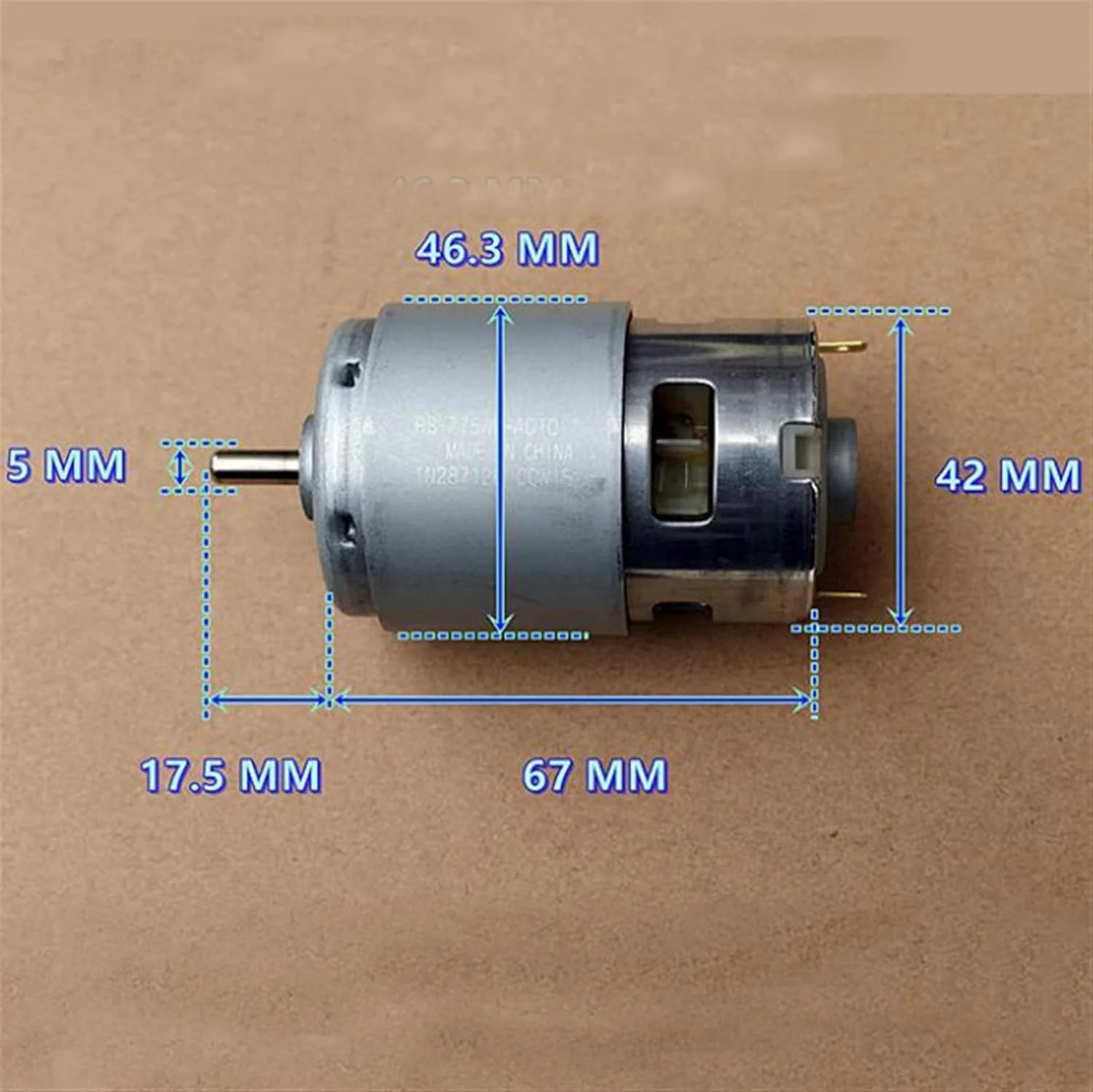 موتور گیربکس، موتور DC 775/755 موتور دریل برقی، DC 12V 14.4V 18V 24V، موتور DC RS-775WC RS-755VC، گشتاور بزرگ با سرعت بالا (سرعت (RPM): RS 775WC 8514 18V) (اندازه: RS 775WC 8514 18V)