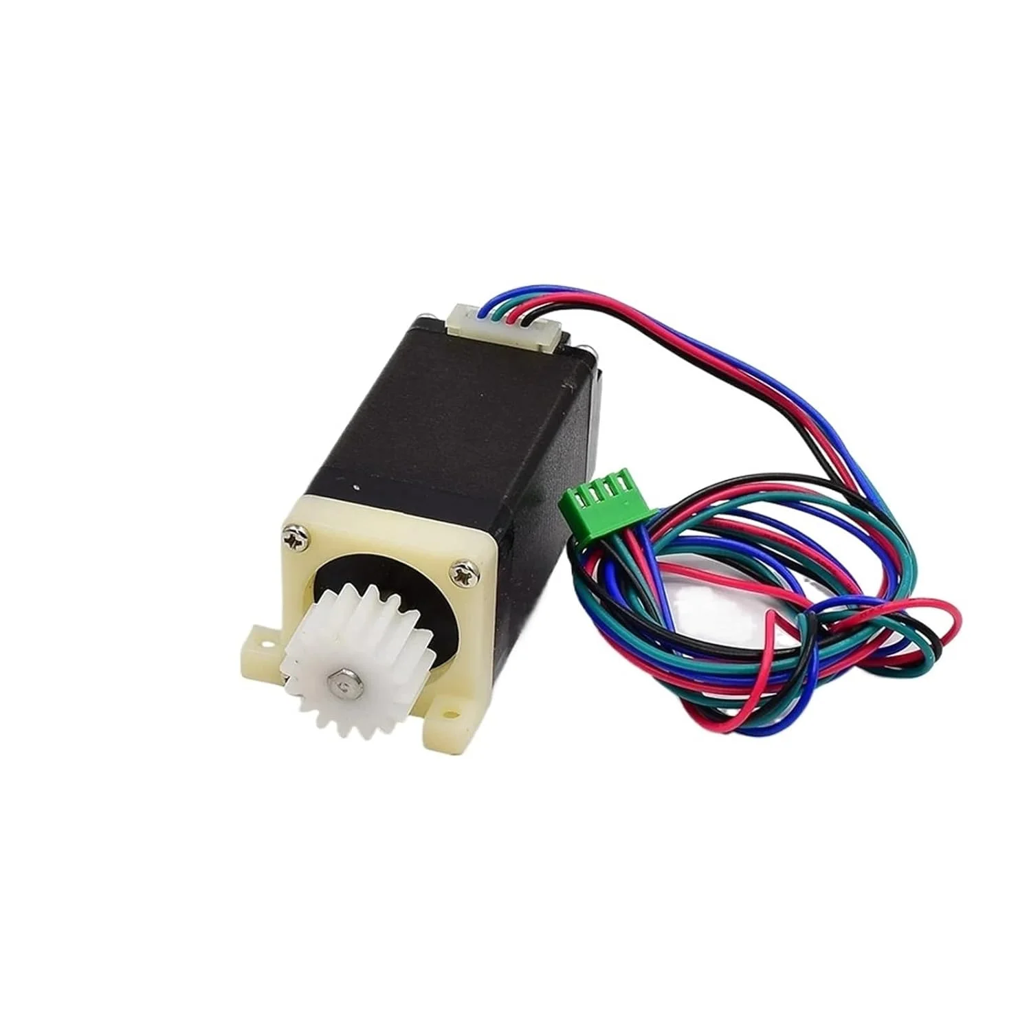 موتور پله ای 28BY برای Nema 8 تک/دو شفت 1.8 درجه با فیدبک برای پرینتر سه بعدی، ربات، دستگاه توزیع SMT (موتور دو شفت)