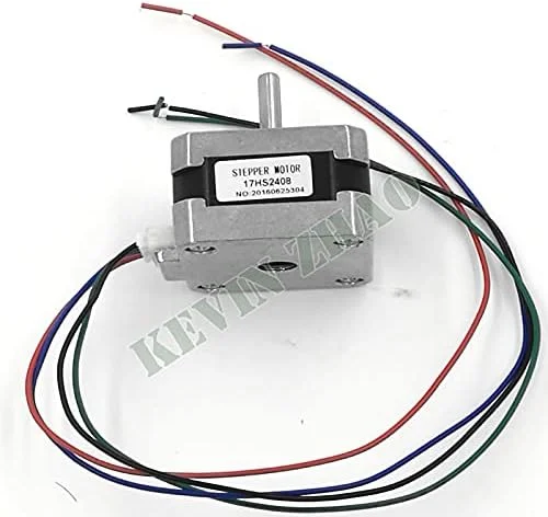 موتور پله ای 17HS2408 با 4 سیم، موتور 42، 42BYGH 0.6A دارای گواهینامه CE برای لیزر CNC، موتور پرینتر سه بعدی و CNC XYZ (3 عدد)