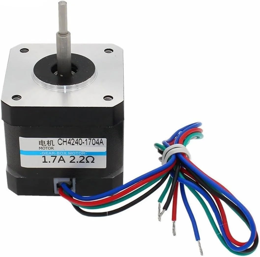 موتور پله‌ای دو فاز 4 سیم CH4240-1704A، 42 میلی‌متر، 1.7 آمپر، مناسب برای پرینتر سه بعدی و CNC XYZ