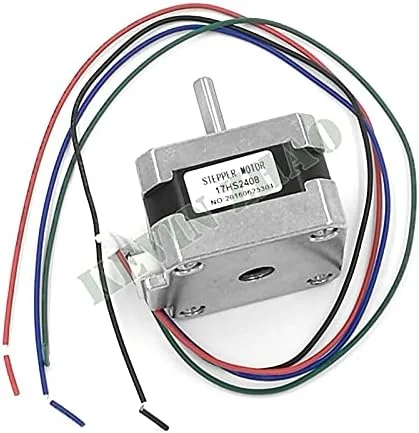 موتور پله ای 17HS2408 با 4 سیم، موتور 42، 42BYGH 0.6A دارای گواهینامه CE برای لیزر CNC، موتور پرینتر سه بعدی و CNC XYZ (3 عدد)