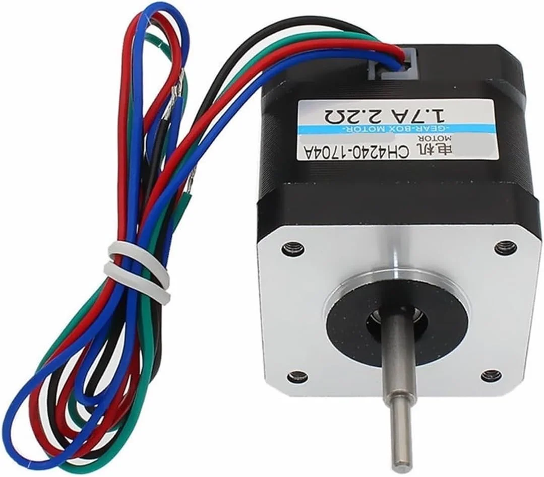 موتور پله‌ای دو فاز 4 سیم CH4240-1704A، 42 میلی‌متر، 1.7 آمپر، مناسب برای پرینتر سه بعدی و CNC XYZ