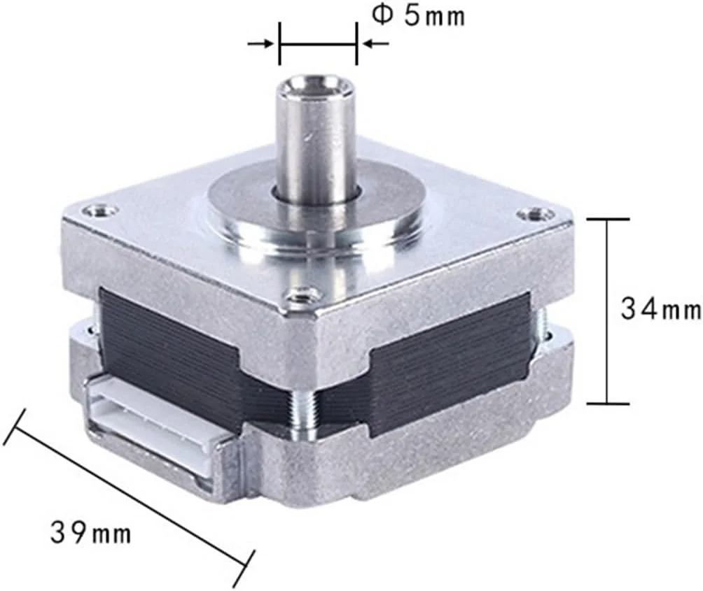 موتور پله ای 39، موتور پله ای دو فاز میکرو، تجهیزات مکانیکی پرینتر سه بعدی، موتور مقاوم در برابر درجه حرارت بالا