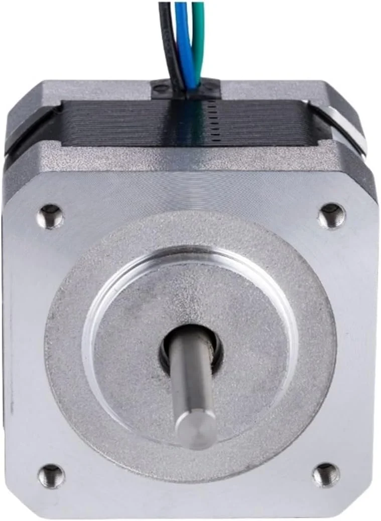 موتور پله ای Nema 17، موتور پله ای 42 میلی متری 2 فاز 1 آمپر 15Ncm به همراه کابل 4 سیمه برای پرینتر سه بعدی CNC XYZ موتور برای اتوماسیون و نوار نقاله (17CS01A x 1 عدد)