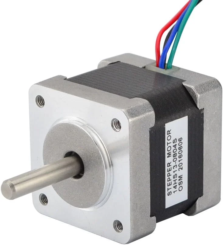 موتور پله‌ای دو قطبی Nema 14 استپرآنلاین 0.8 آمپر 18Ncm مناسب پرینتر سه بعدی و دستگاه CNC
