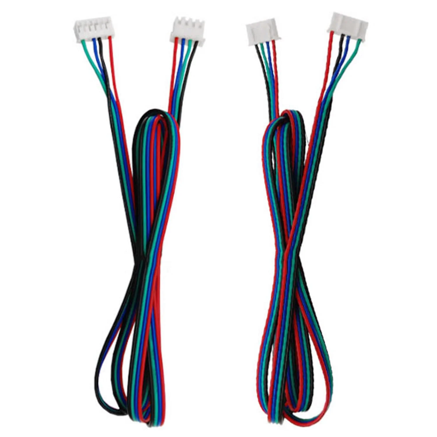 سیم موتور پله ای 2 عدد XH2.54-4P به PH2.0-6P طول 2 متر سیم رنگی کابل موتور پله ای برای موتور پله ای NEMA 17 موتور پرینتر سه بعدی