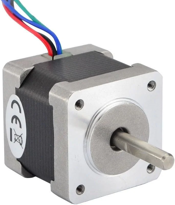 موتور پله‌ای دو قطبی Nema 14 استپرآنلاین 0.8 آمپر 18Ncm مناسب پرینتر سه بعدی و دستگاه CNC