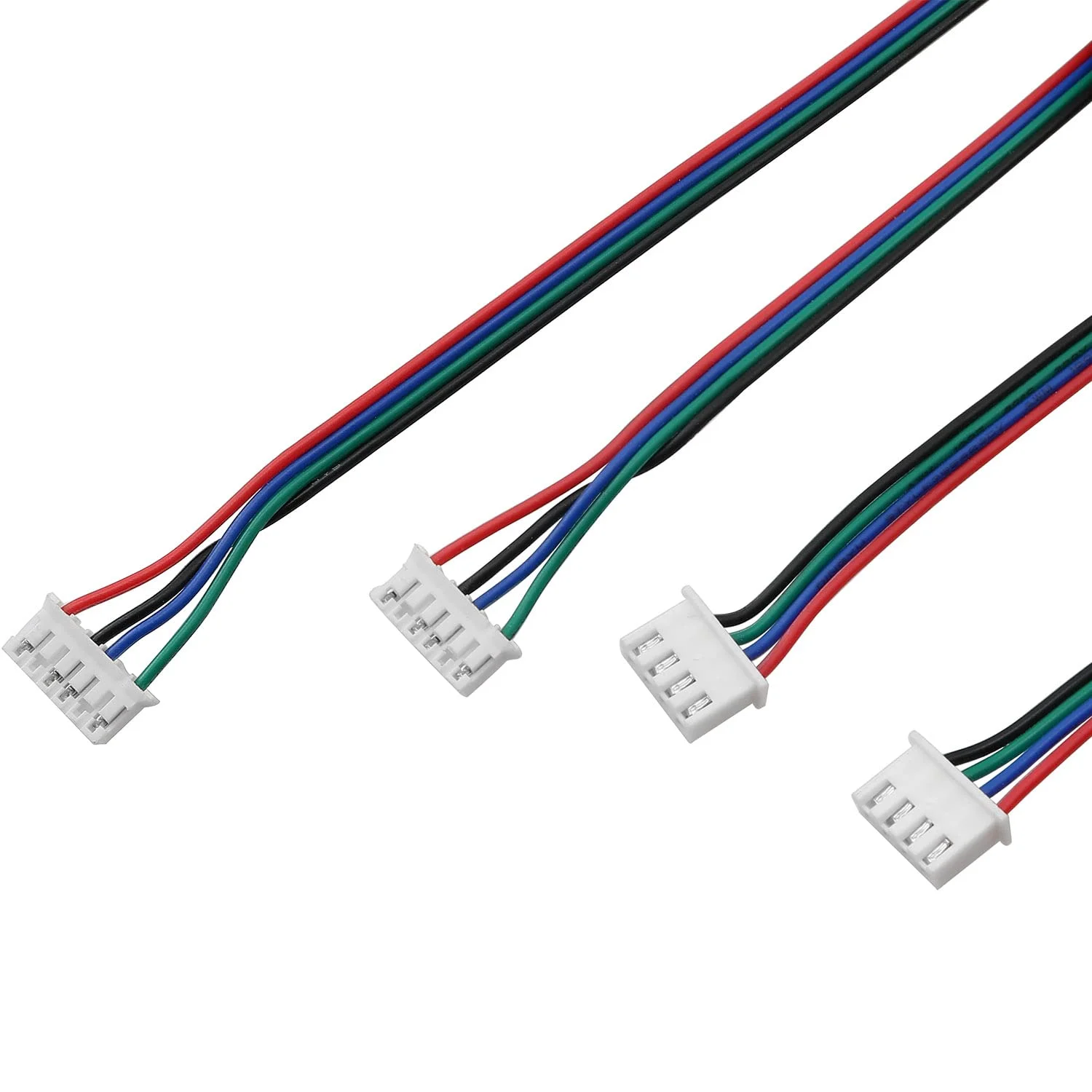 سیم موتور پله ای 2 عدد XH2.54-4P به PH2.0-6P طول 2 متر سیم رنگی کابل موتور پله ای برای موتور پله ای NEMA 17 موتور پرینتر سه بعدی