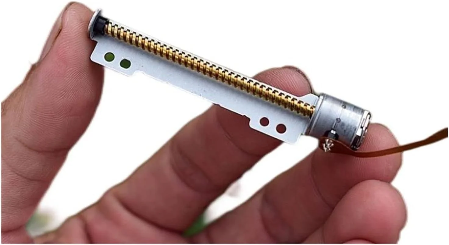 موتور پله ای میکرو 10 میلی متری دو فاز چهار سیمه تجهیزات اندازه گیری، موتور پله ای خطی اهرمی مسی مناسب پرینتر سه بعدی، موتور علمی DIY