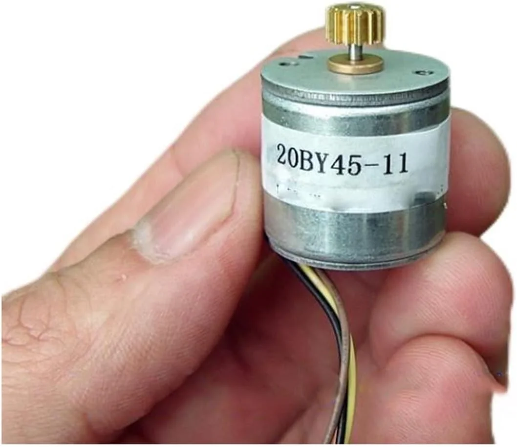 Measurement Equipment Photo Printer Motor, Digital Products Motor, DIY Handmade Motor, 2-Phase 4-Wire Motor 14 Teeth Gear 20BY45 Stepping Motor DIY Science