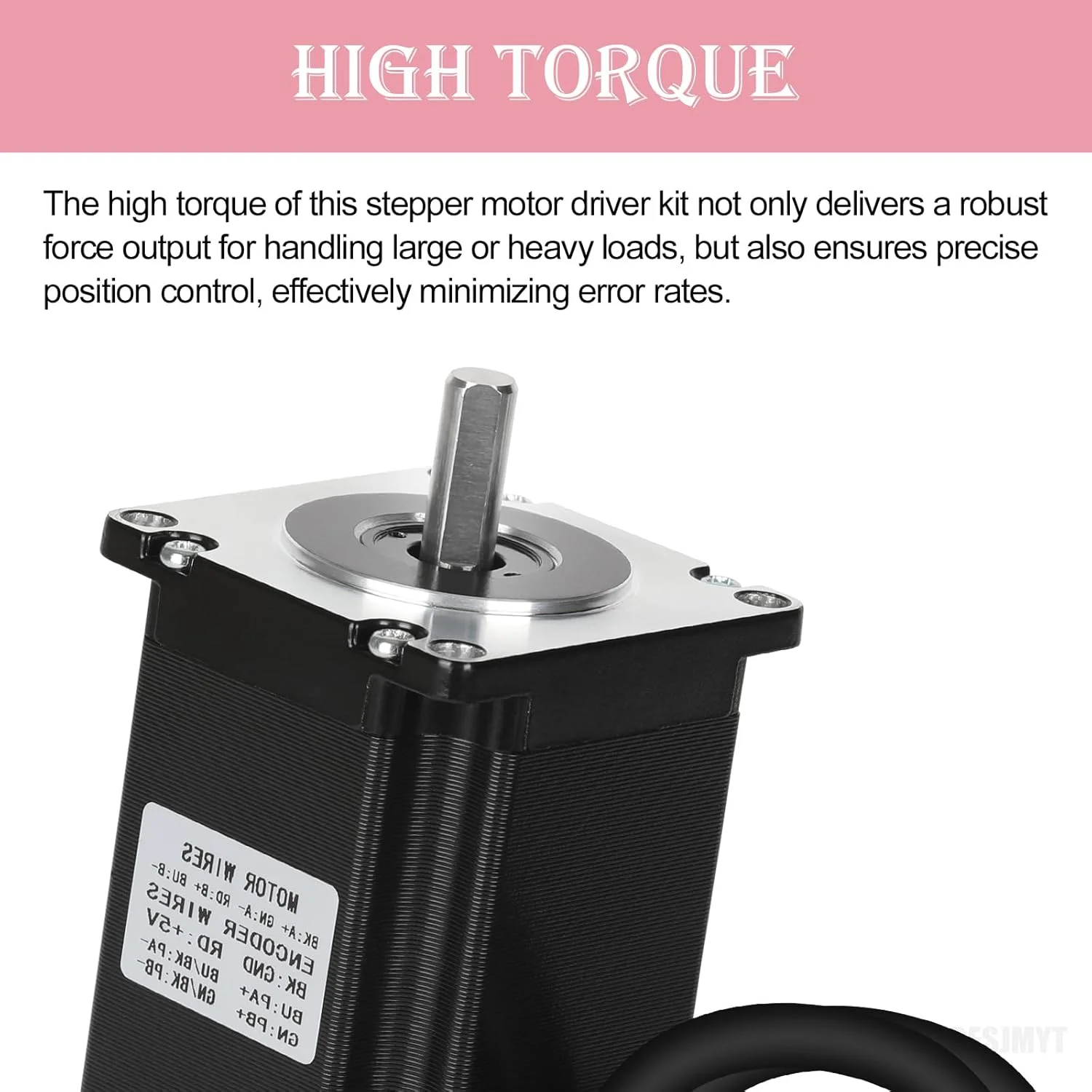 کیت موتور پله‌ای حلقه بسته Nema 23 با درایور 2300mNm، موتور با کنترل 75MM دوقطبی 1.8 درجه، موتور پله‌ای حلقه بسته با کنترلر برای پرینتر سه بعدی و CNC Router