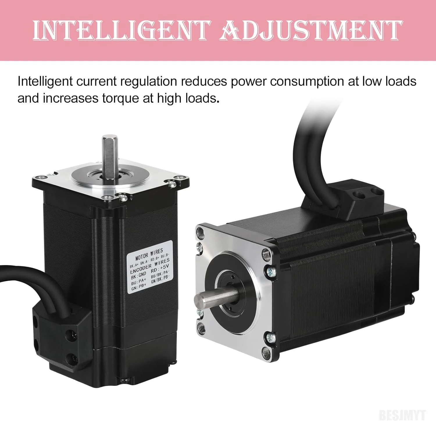 کیت موتور پله‌ای حلقه بسته Nema 23 با درایور 2300mNm، موتور با کنترل 75MM دوقطبی 1.8 درجه، موتور پله‌ای حلقه بسته با کنترلر برای پرینتر سه بعدی و CNC Router