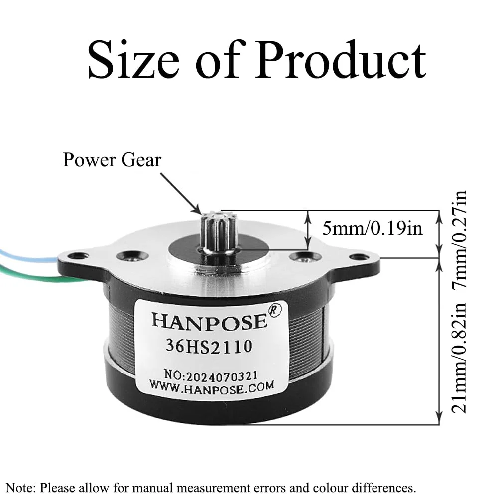 موتور پله‌ای اکسترودر بدنه گرد با چرخ‌دنده‌های 8 دندانه، سازگار با اکسترودرهای Orbitor Sherpa، Ender 3 Pro Neo V2 و پرینتر سه بعدی Voron2.4