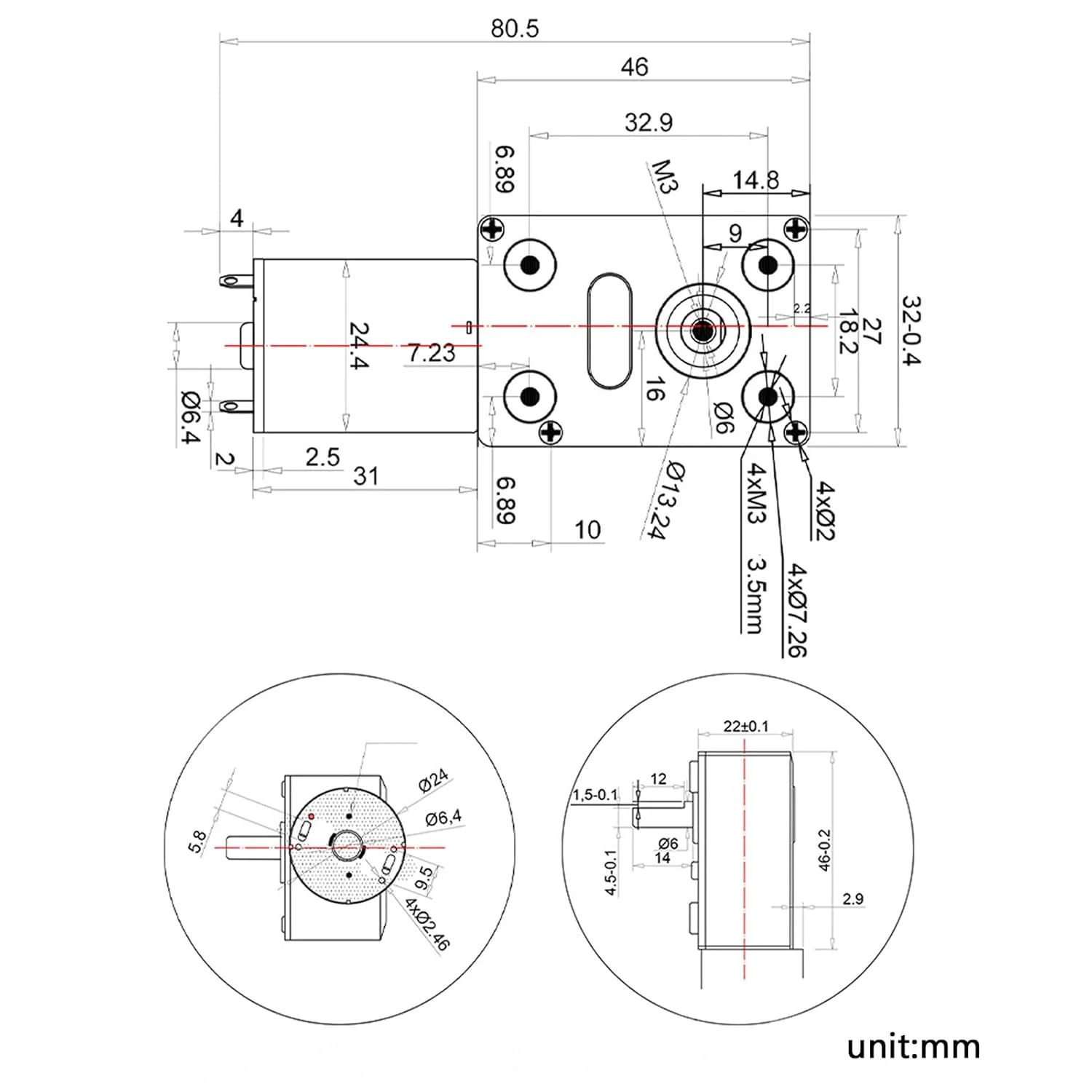 موتور گیربکس DC 12 ولت، موتور کاهنده سرعت حلزونی خود قفل شونده با گشتاور بالا، موتور DC برقی چرخ دنده حلزونی CW CCW برای پرینتر و ضبط کننده ویدیو (6 دور در دقیقه)