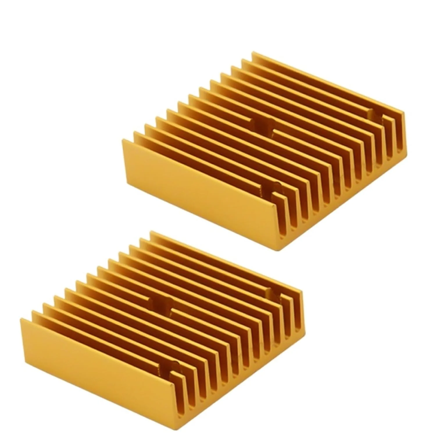 هیت سینک آلومینیومی موتور پرینتر سه بعدی، رادیاتور طلایی خنک کننده استپر موتور 42 اکسترودر، رادیاتور فن 40X40X11 میلی متر