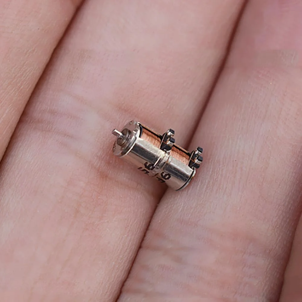 Acxico بسته 10 عددی موتور پله ای مینیاتوری دقیق 4 میلی متری DC 5V 2 فاز 4 سیمه مناسب DIY