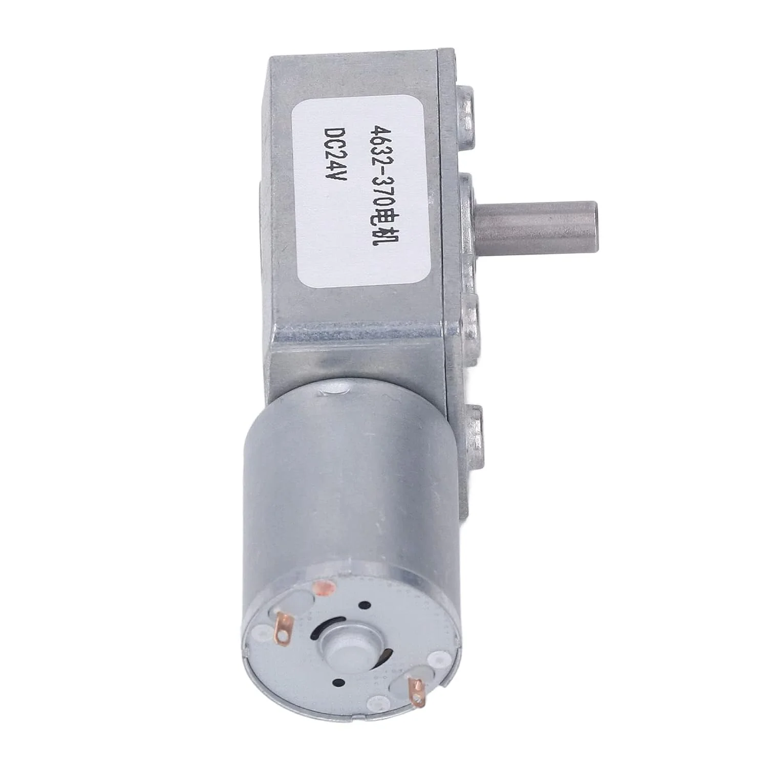 موتور گیربکس DC 24 ولت | سیم پیچ برنجی خود قفل شونده و پوسته آلیاژ آلومینیوم | موتور دنده کاهنده نیروی بالا برای پرینترها/ربات ها/اتوماسیون | کم صدا و مقاوم در برابر اکسیداسیون