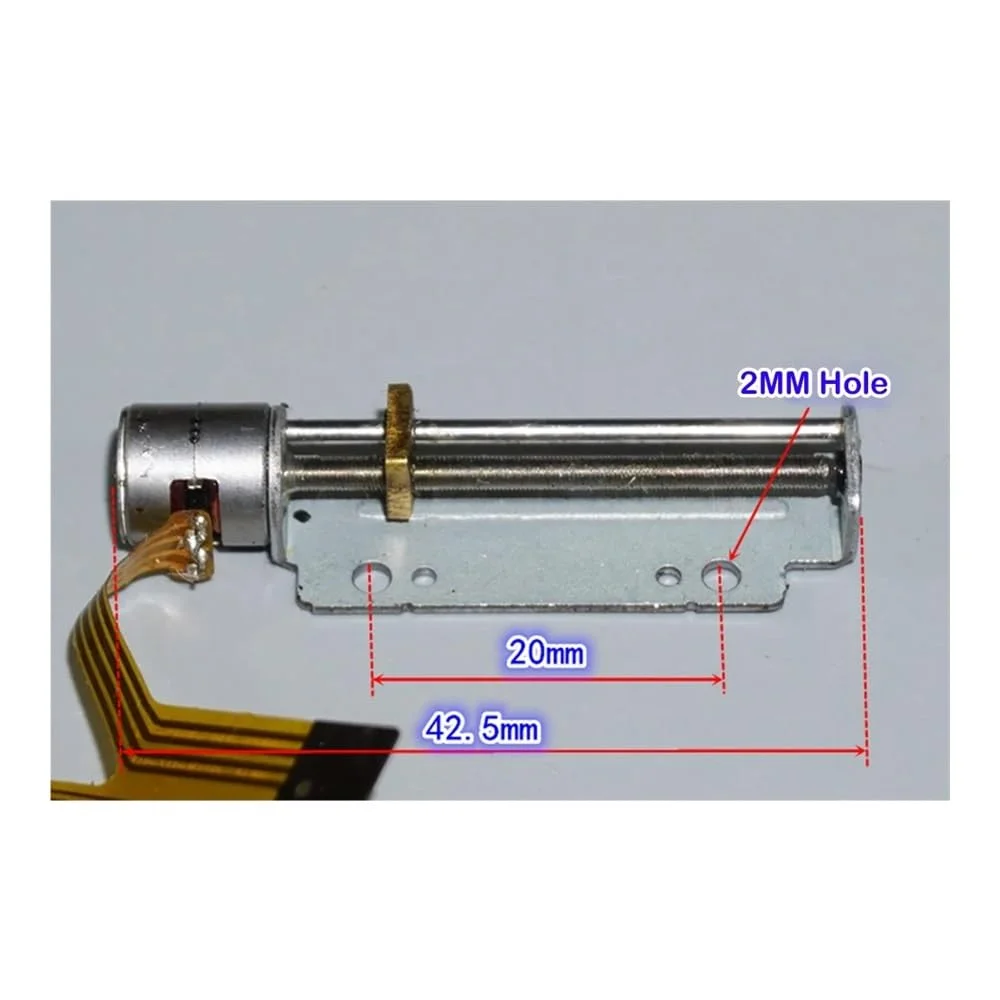 موتور پله ای خطی DC 5V 30mm با پیچ 8mm، دو فاز، 4 سیم، اسلایدر پیچی دقیق، مهره بالابر، مناسب برای موتور استارتر الکترونیکی پرینتر سه بعدی DIY