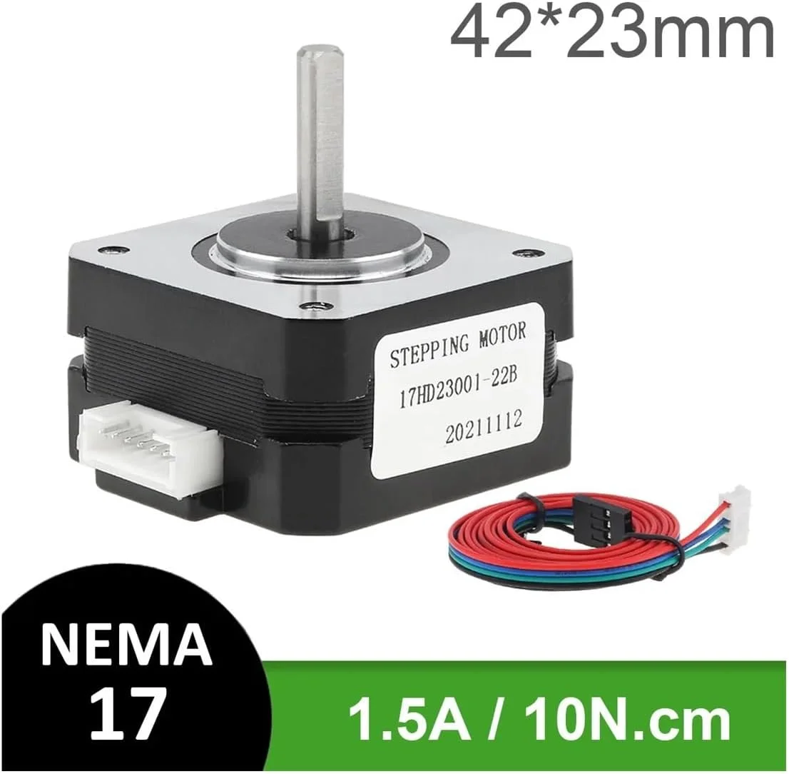 لوازم جانبی موتور پله ای Nema 17/23 موتور پرینتر سه بعدی برای اتوماسیون قطعات پرینتر سه بعدی دستگاه فرز حکاکی CNC (Nema 17 1.5A 10N.cm)