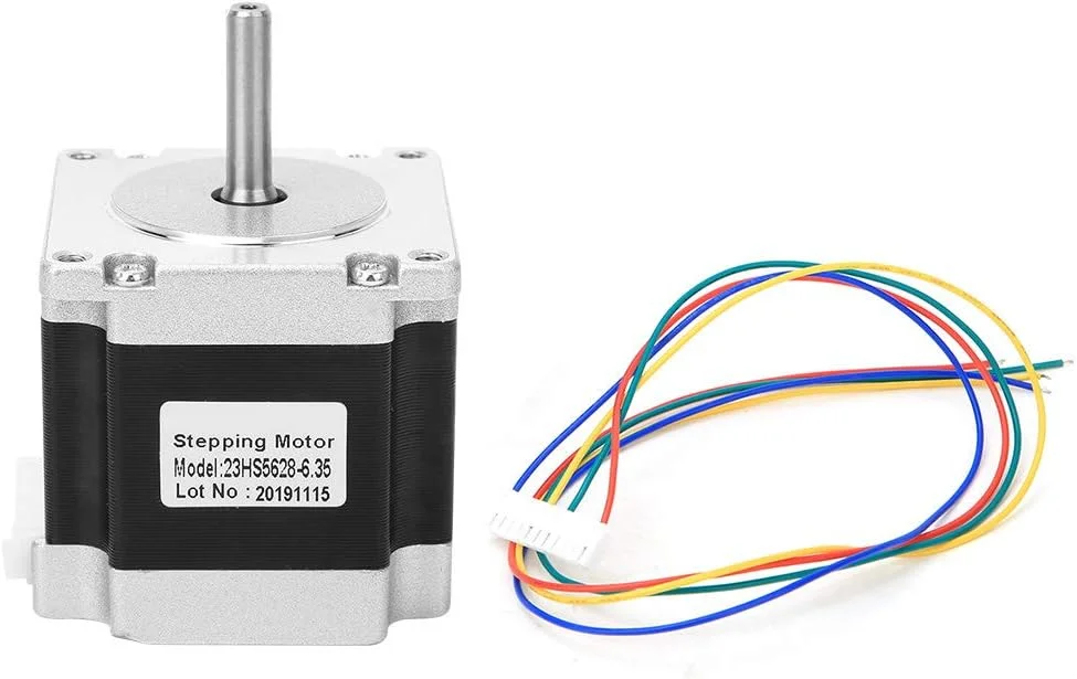 موتور پله ای، لوازم جانبی پرینتر سه بعدی به همراه کابل 4 پین 23HS5628 برای پرینترهای سه بعدی، تجهیزات نظارتی، ماشین آلات بسته بندی نساجی، نورپردازی صحنه (6.35mm)