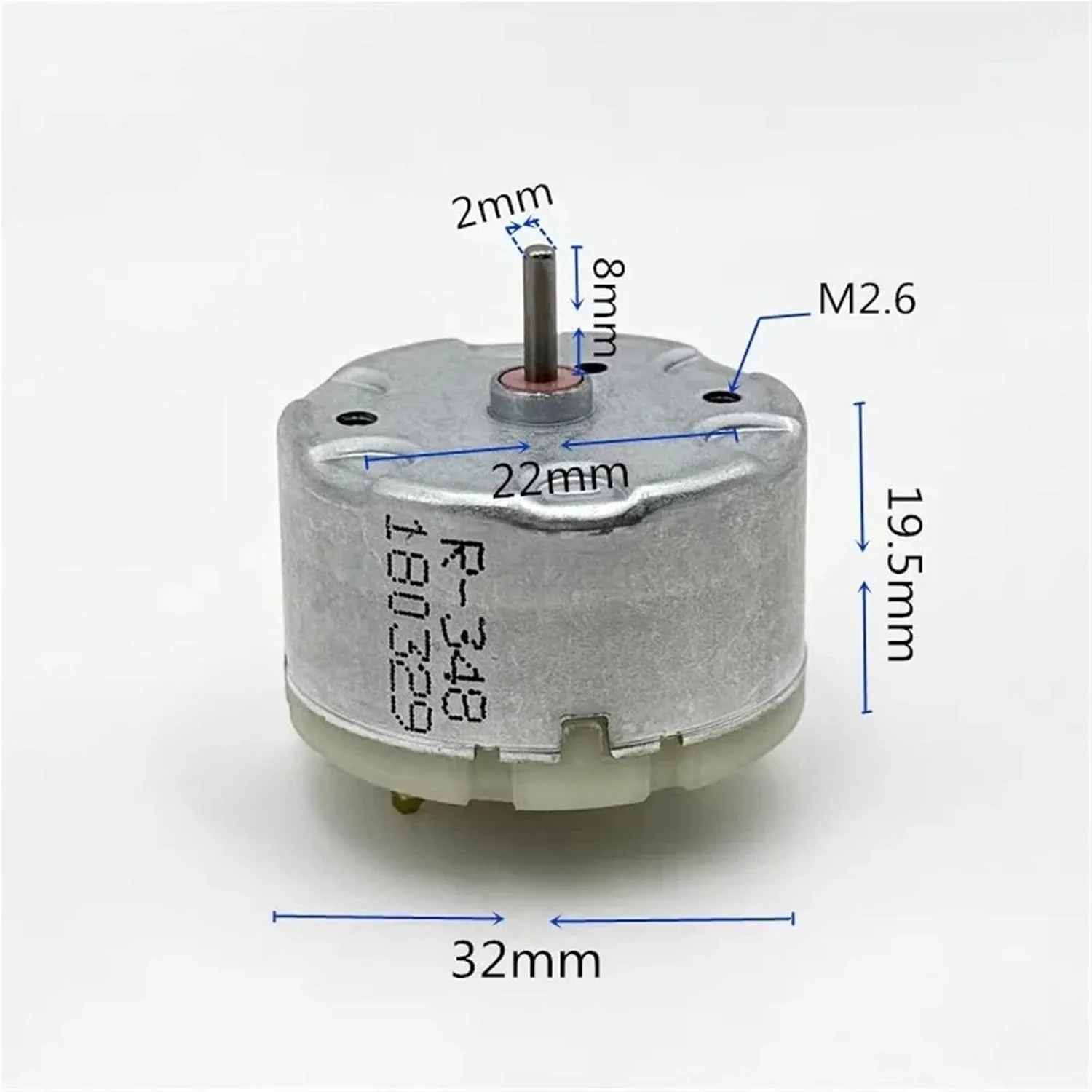 موتور اسپیندل کوچک DC 6V-12V 5600RPM با گشتاور بالا 32 میلی‌متری - 1 عدد