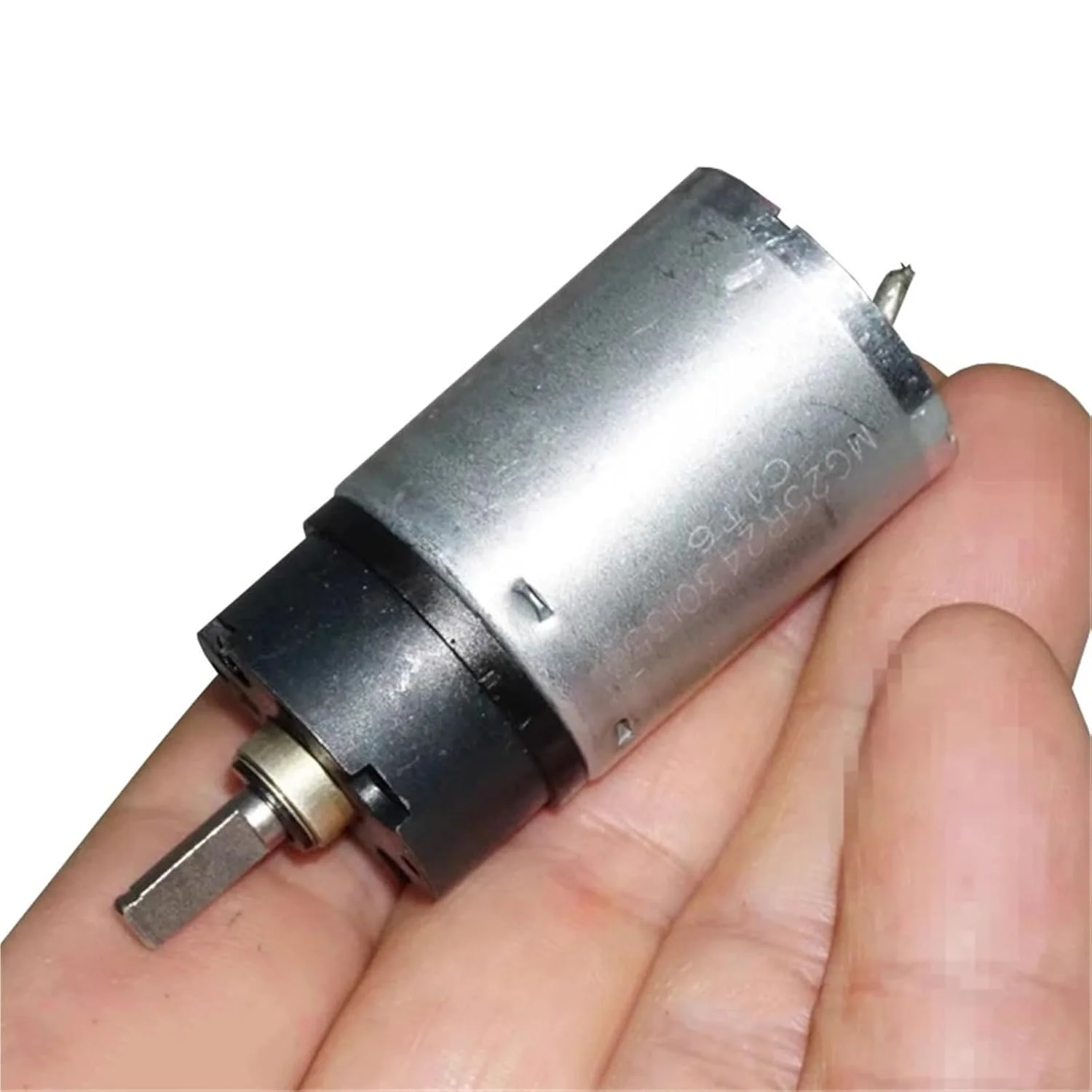 موتور گیربکس فلزی کوچک 370 دور پایین DC 5V-12V 310RPM با گشتاور بالا - 1 عدد