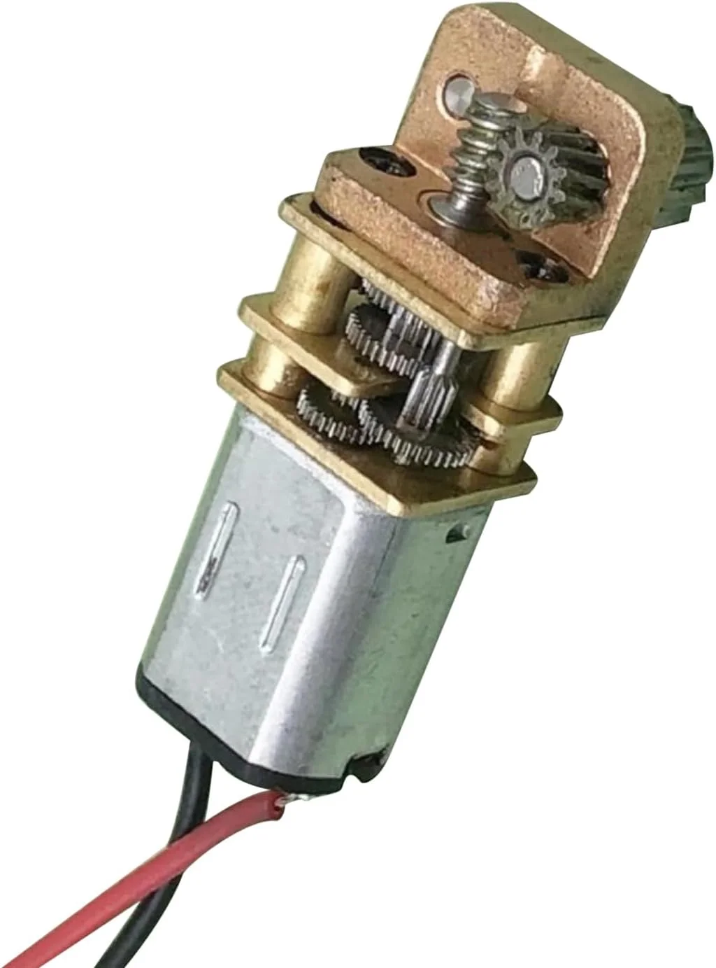 موتور دنده ای میکرو N20 تمام فلزی DC 5V-6V با زاویه راست و سرعت پایین برای لوازم جانبی قلم چاپ سه بعدی