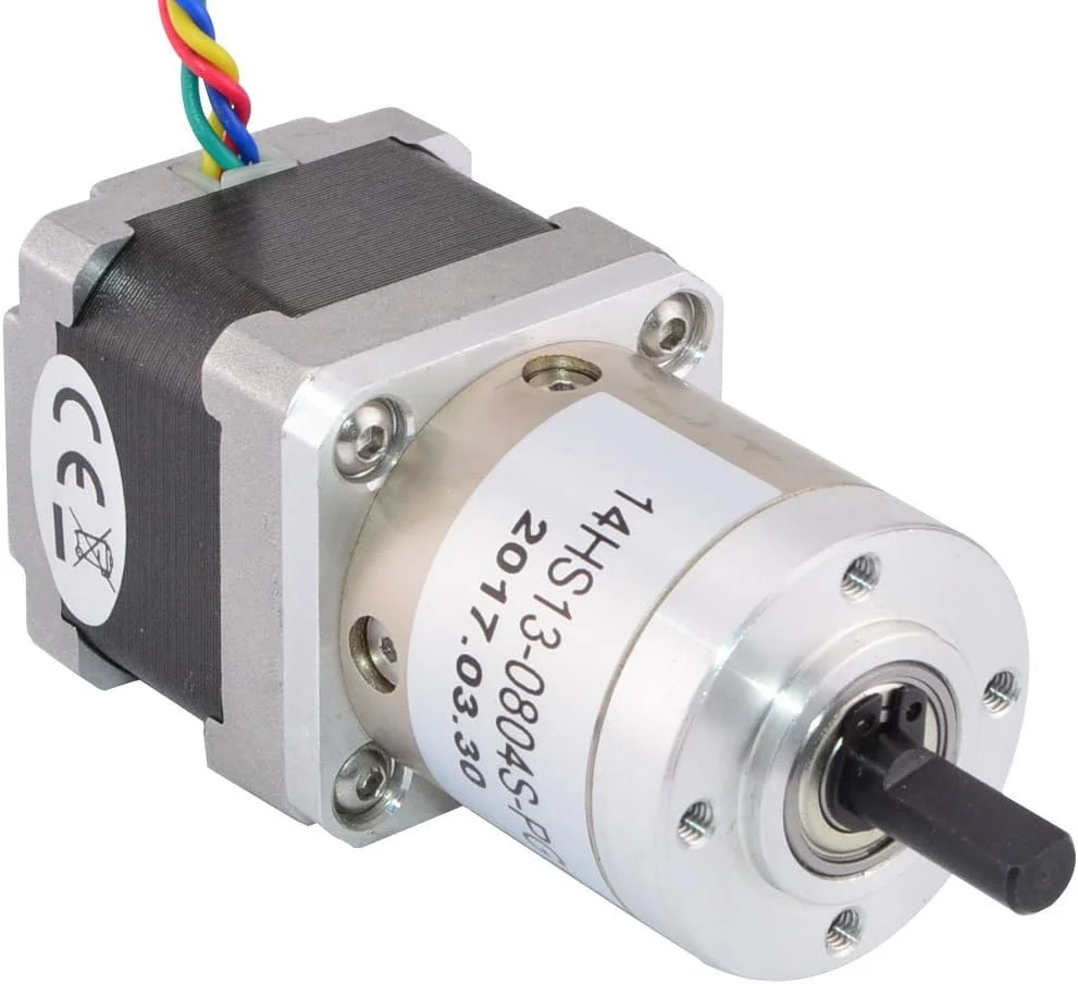 موتور پله ای Nema 14 با گیربکس سیاره ای 51:1 برای پرینتر، دوربین، رباتیک، DIY و CNC موتور پله ای Nema 14 با گیربکس سیاره ای 51:1 برای پرینتر، دوربین، رباتیک، DIY و CNC