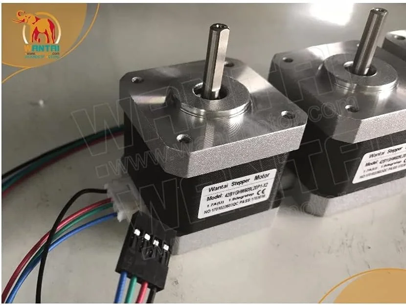 ارسال از اروپا (تحویل 5-7 روزه) 5 عدد موتور پرینتر سه بعدی 17، 3400g.cm، 1.7A، کانکتور سیم 1 متری، 42BYGHW609-X، موتور استپر Wantai - (استایل: A)