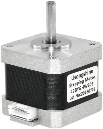 موتور پله ای 42 مدل 17 42BYGHW609 دو فاز چهار سیم 0.4N.M1.5A موتور پرینتر سه بعدی موتور دستگاه حکاکی - (قطر شفت: 42BYGHW609)