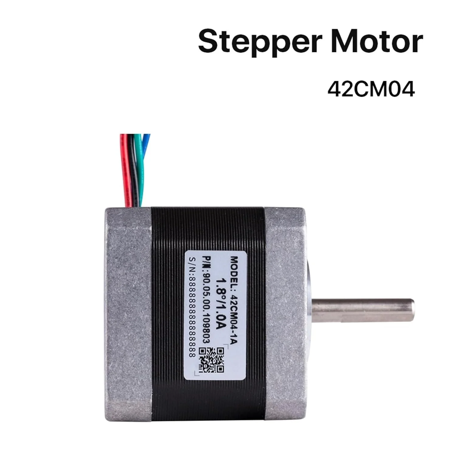 موتور پله ای 42CM04 (42CM04) 1 آمپر 0.45 نیوتن متر موتور پرینتر سه بعدی 2 فاز 1 عدد