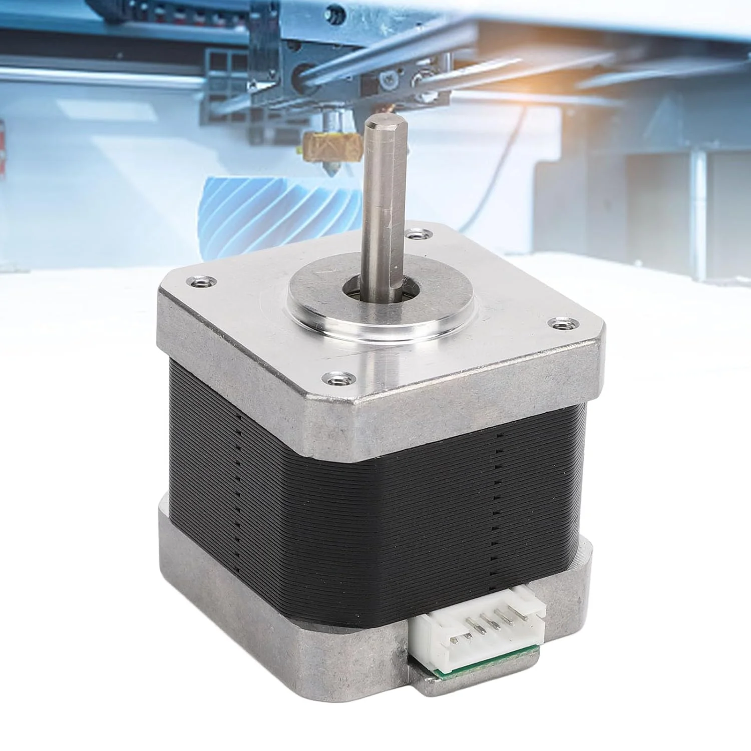 موتور پله ای کوچک 42-40 برای مگا، 1.5 آمپر 2 فاز زاویه 1.8 درجه، سازگار با محور XYE، محور Y پرینتر سه بعدی، موتور پله ای جایگزین پرینتر سه بعدی 42-40