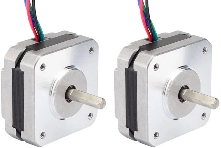 2 عدد موتور پله ای 4 سیمه 17، 20 میلی متری، 1 آمپر، 13Ncm (18.4Oz.In)، موتور 42، موتور پله ای 17 برای پرینتر سه بعدی DIY، CNC، XYZ