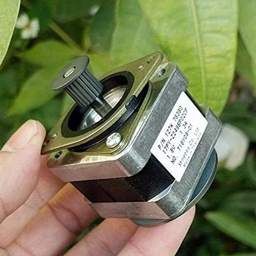 موتور پله ای 4 سیم 42، موتور 42BYGH 1.3A CE ROSH ISO CNC لیزر و پرینتر سه بعدی به همراه براکت + چرخ دنده