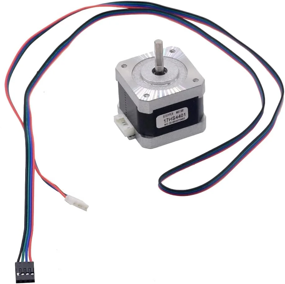 یک عدد موتور پله‌ای 4 سیمه 17HS4401، موتور 42، موتور 17، 42BYGH 1.7A (17HS4401) موتور پرینتر سه بعدی و CNC