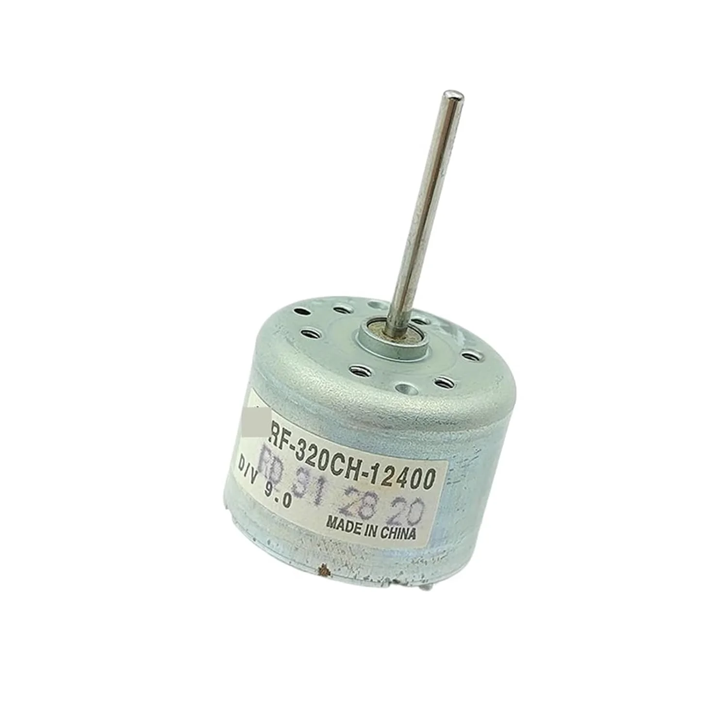 موتور مینی 320 مدل 320CH-12400 DC 6V 9V 12V، دوک گرد 24 میلی‌متری، شفت بلند 22 میلی‌متری - 1 عدد