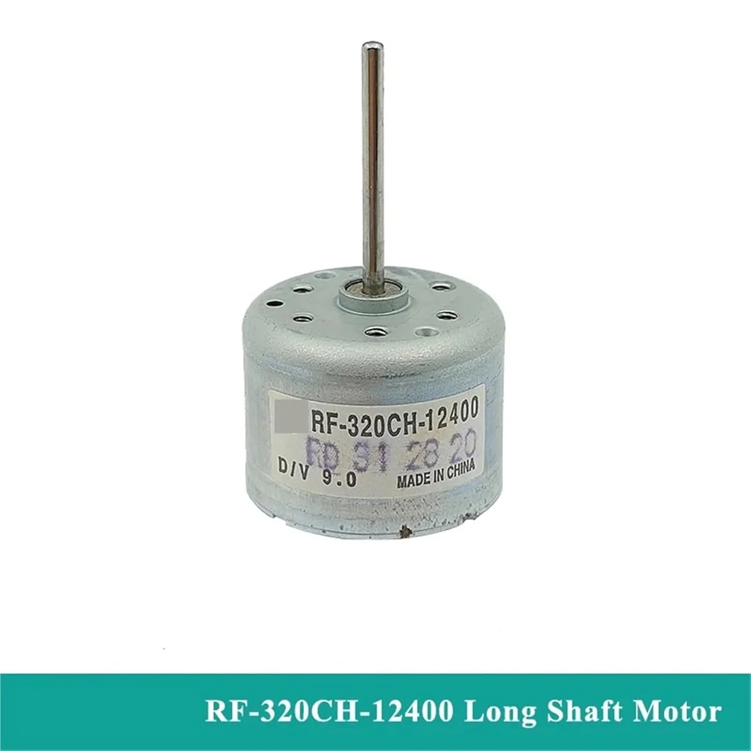 موتور مینی 320 مدل 320CH-12400 DC 6V 9V 12V، دوک گرد 24 میلی‌متری، شفت بلند 22 میلی‌متری - 1 عدد