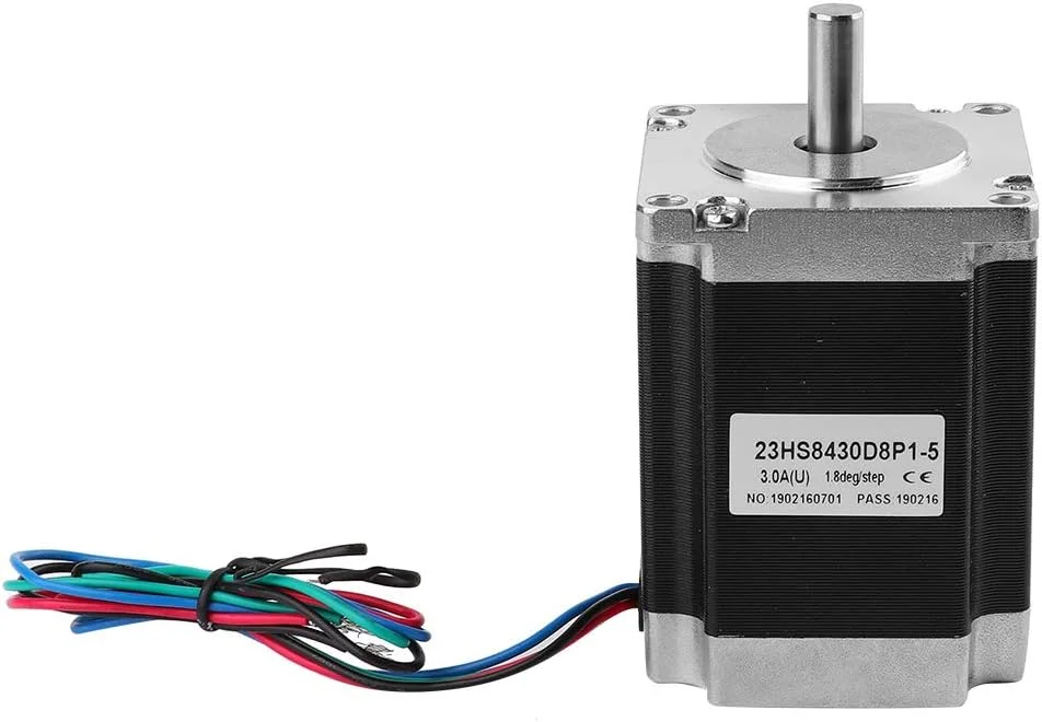موتور پله ای 2 فاز 3 آمپر 1.8 درجه 23HS8430، موتور پله ای دقیق با قطر شفت 8 میلی متر برای ربات های CNC DIY و پرینترهای سه بعدی