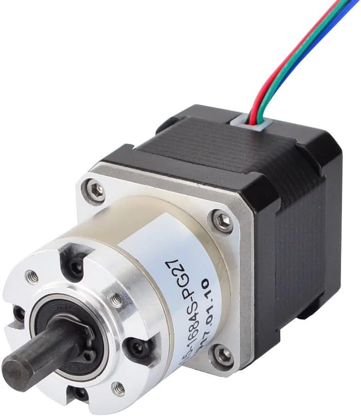 موتور پله ای Nema 17 با گیربکس سیاره ای 27:1 استپرآنلاین 1.68A برای ربات CNC DIY و پرینتر سه بعدی