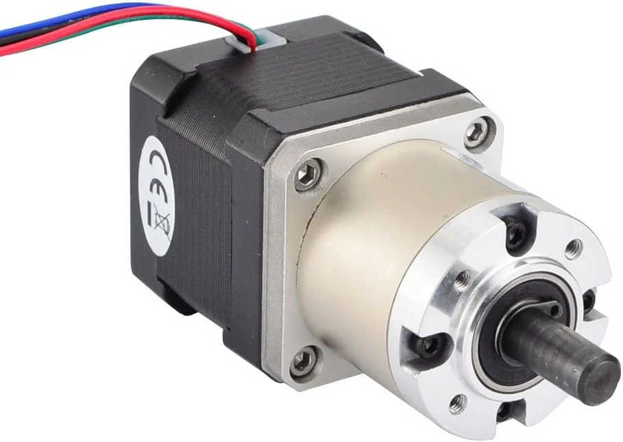 موتور پله ای Nema 17 با گیربکس سیاره ای 27:1 استپرآنلاین 1.68A برای ربات CNC DIY و پرینتر سه بعدی